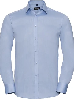 Russell Athletic 962M Košile s dlouhým rukávem, vzor rybí kost 11.962M light blue