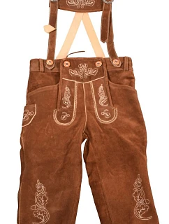 Leather Trousers long/women Dámské kožené kalhoty, dlouhé 60.3207 light brown