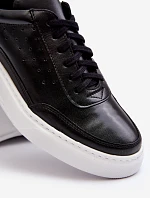 Pánské kožené sportovní boty Zazoo 1544 černé