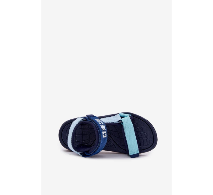 Dětské sandály na suchý zip Big Star model 21694624 tmavě modré - Big Star Shoes