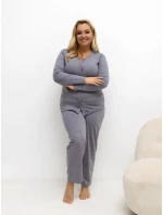 Pyžamo DU PI FP 505.05P tmavě šedé Pyžamo DU PI FP 505.05P tmavě šedé