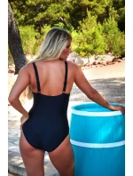 Jednodílné dámské plavky MOANI KKJ031 černo-modré - Gaia Jednodílné dámské plavky MOANI KKJ031 černo-modré - Gaia