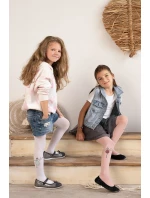 Dětské punčocháče z mikrovlákna s aplikací model 21416118 - Knittex