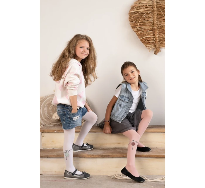 Dětské punčocháče z mikrovlákna s aplikací model 21416118 - Knittex