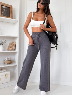 Dámské kalhoty se širokými nohavicemi antracit Dstreet model 21971154 - FashionStreet