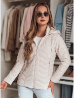 Dámská přechodná prošívaná bunda béžová Dstreet model 21986898 - FashionStreet