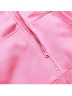 Světle růžová dámská sportovní mikina model 21442147 - J.STYLE Světle růžová dámská sportovní mikina model 21442147 - J.STYLE