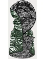 Zelená dámská rozšířená oboustranná vesta (B8005-10) Zelená dámská rozšířená oboustranná vesta (B8005-10)