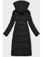 Černá dlouhá dámská zimní prošívaná bunda Libland (7767)