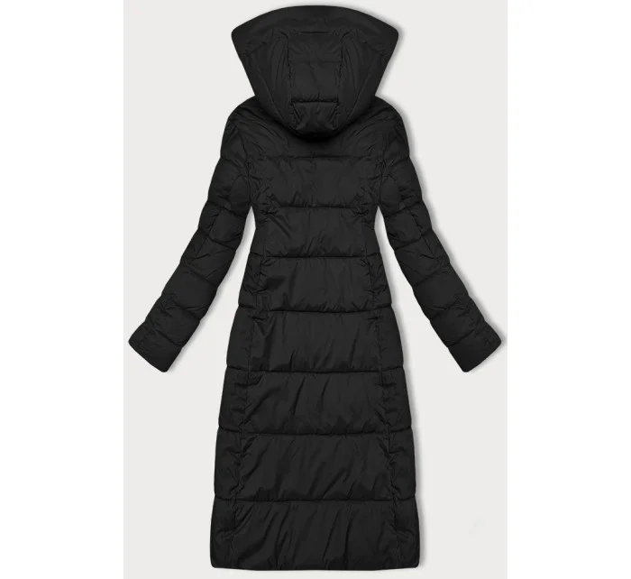 Černá dlouhá dámská zimní prošívaná bunda Libland (7767)