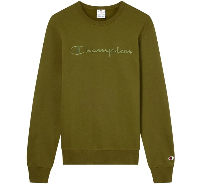 Pánská mikina Champion Crewneck Sweatshirt olive 220272 GS585 pánské Pánská mikina Champion Crewneck Sweatshirt olive 220272 GS585 pánské