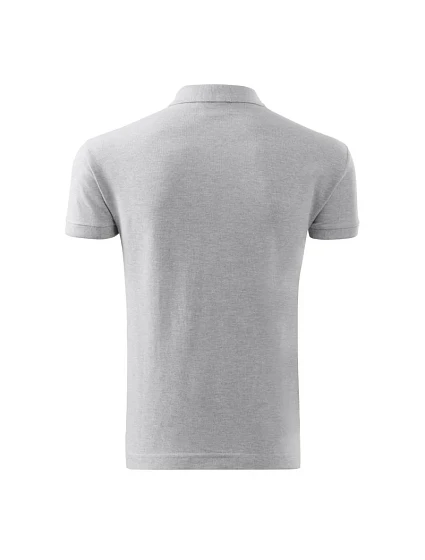 Bavlněná polokošile M model 18740204 světle šedá melange - Malfini