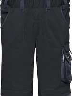 Daiber JN 1833 (62-68) Pracovní kalhoty s laclem - Strong 02.133X black/carbon
