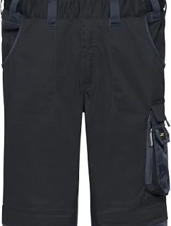 Daiber JN 1833 (62-68) Pracovní kalhoty s laclem - Strong 02.133X black/carbon