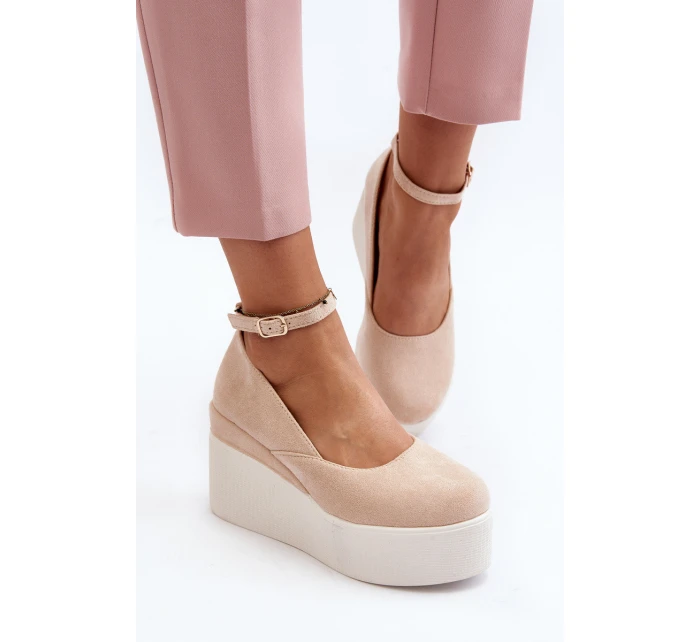 Dámské espadrilky na podrážce světle béžové model 21648498 - Boto