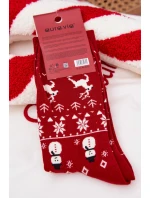 Pánské vánoční ponožky v červené model 21786686 - Aura.via