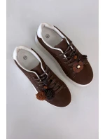 Dámské tenisky na platformě s ozdobnými čokoládové model 21919538 - Boto Dámské tenisky na platformě s ozdobnými čokoládové model 21919538 - Boto