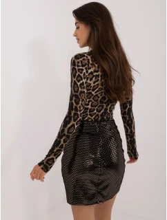 Spódnica BA SD model 21817446 czarno złoty - FPrice