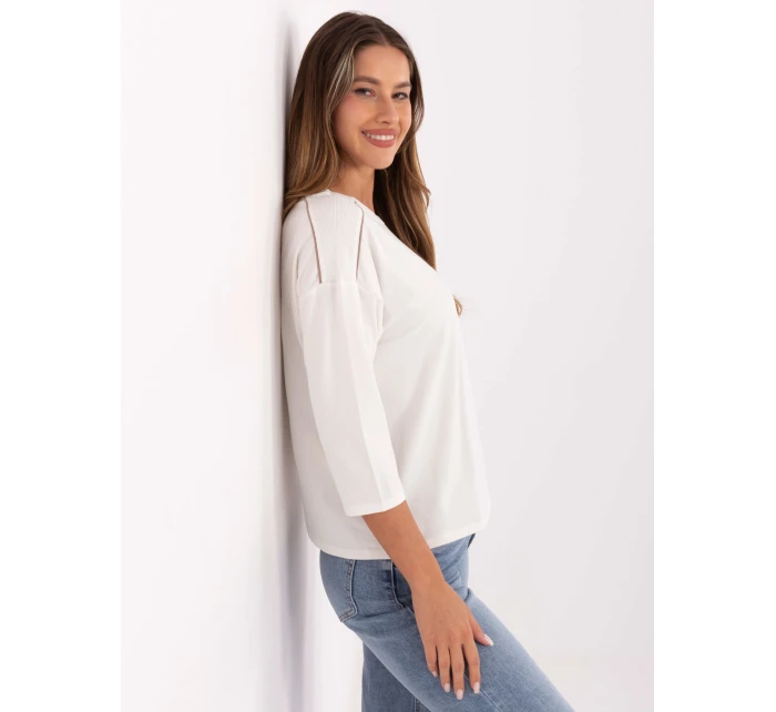Bluzka RV BZ model 21406674 ecru - FPrice Bluzka RV BZ model 21406674 ecru - FPrice