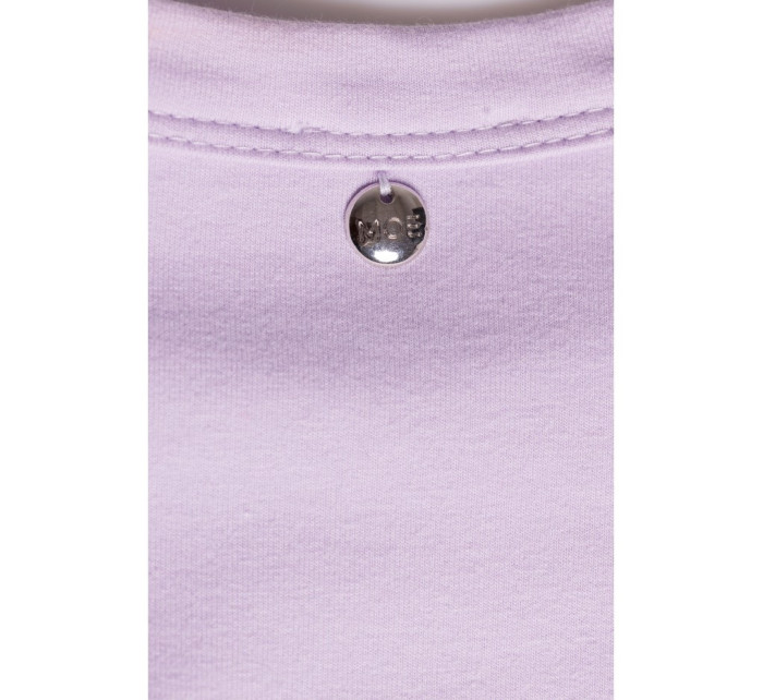 M790 Maxi šaty s vycpávkami na ramenou - fialové