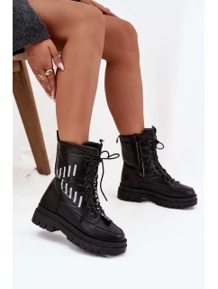 Dámské šněrovací sněhule Vinceza – černé