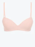 Dámská podprsenka Wireless Push-Up Bra Seductive Comfort 000QF6017E A4E broskvová - Calvin Klein