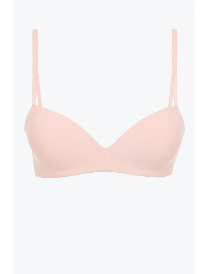 Dámská podprsenka Wireless Push-Up Bra Seductive Comfort 000QF6017E A4E broskvová - Calvin Klein