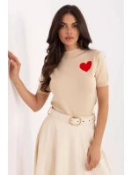 Svetr s krátkým rukávem  model 219595 Factory Price