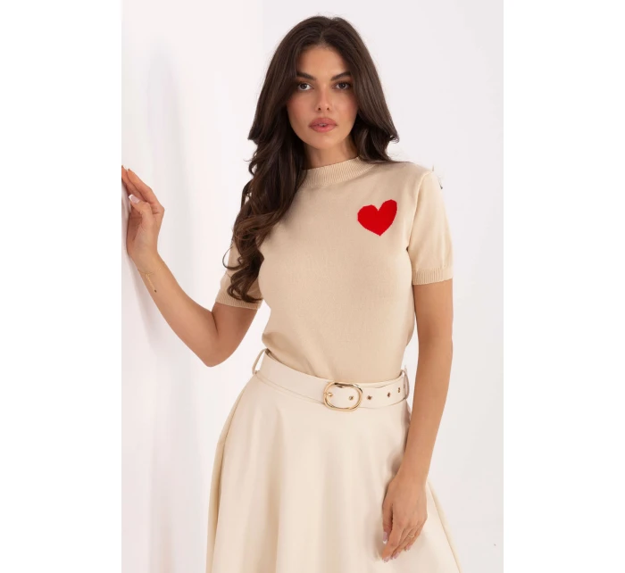 Svetr s krátkým rukávem  model 219595 Factory Price