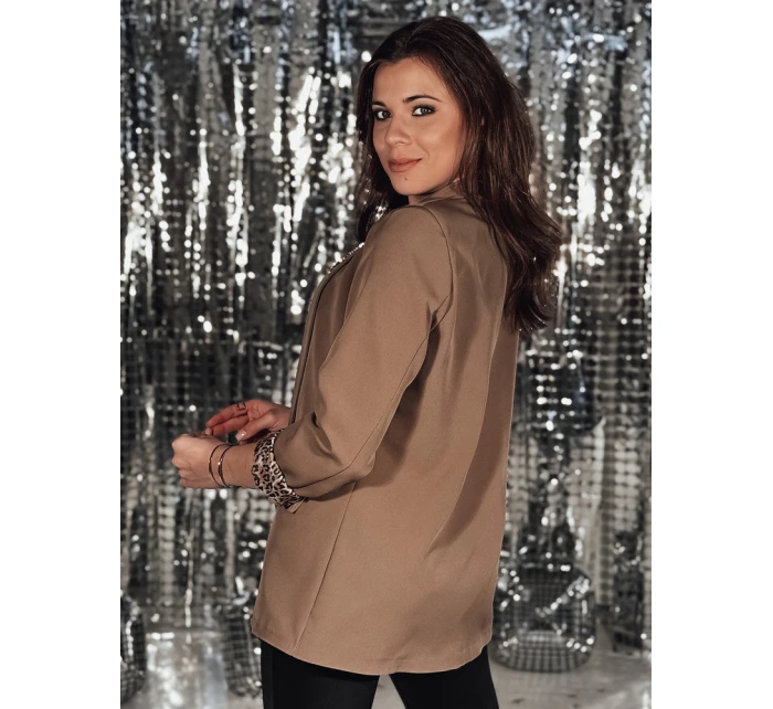 Dámská bunda LEKONIK cappuccino jedné velikosti FashionStreet PY0116