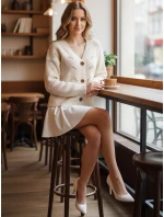 Dámský svetr KNITVIA ecru FashionStreet MY2422