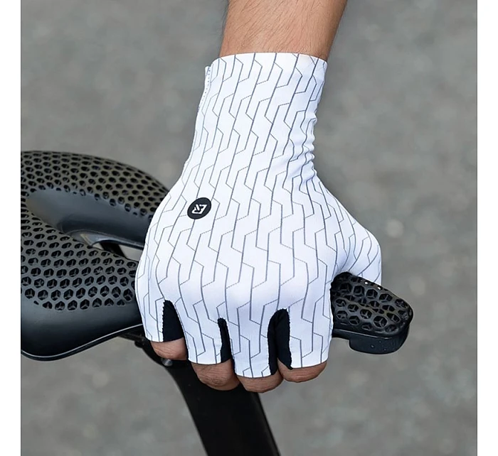 Silniční cyklistické rukavice Rockbros velikost: XL - bílo-černé