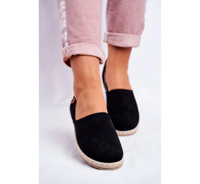 Dámské sametové espadrilky černé model 21535324 - Boto