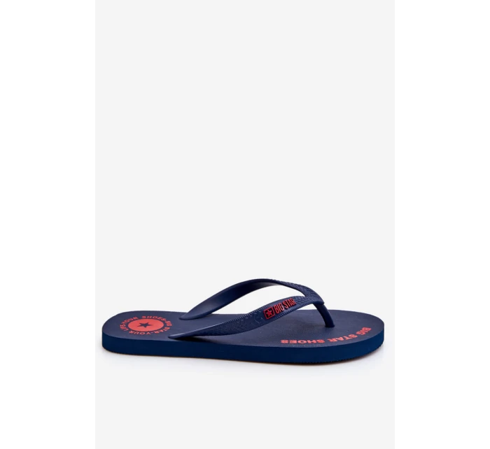 Pánské žabky Big Star model 21610693 Námořnická modrá - Big Star Shoes Pánské žabky Big Star model 21610693 Námořnická modrá - Big Star Shoes