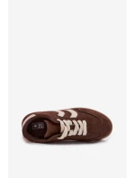 Dámské tenisky z eko semiše čokoládové model 22027752 - EVENTO