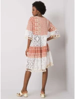 Šaty DHJ SK 13567.41P tmavě oranžová