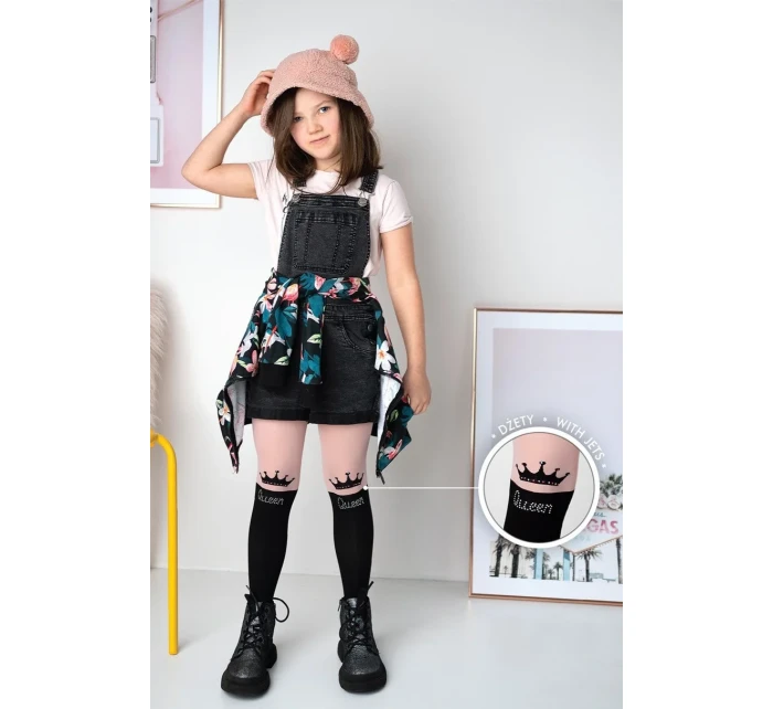 Dívčí vzorované punčochové kalhoty CHIARA DR 2302