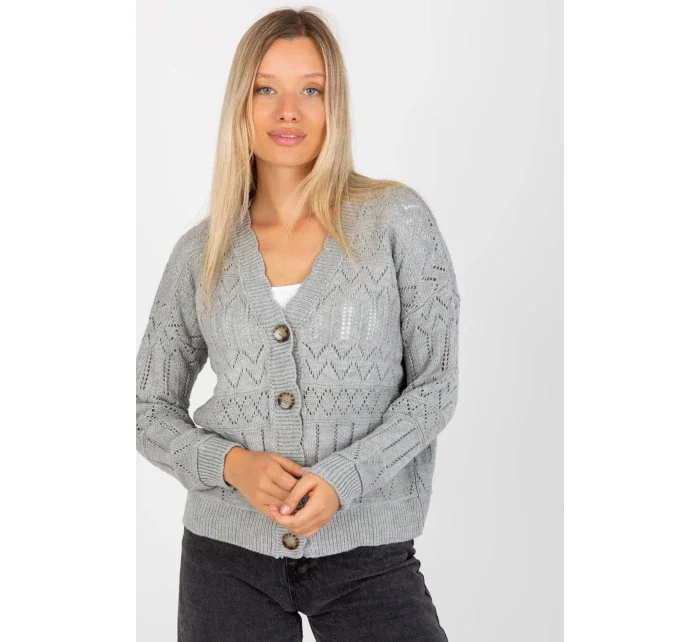 Svetr na zapínání model 175416 Rue Paris Svetr na zapínání model 175416 Rue Paris