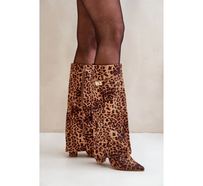 Kozačky na podpatku model 203516 Step in style Kozačky na podpatku model 203516 Step in style