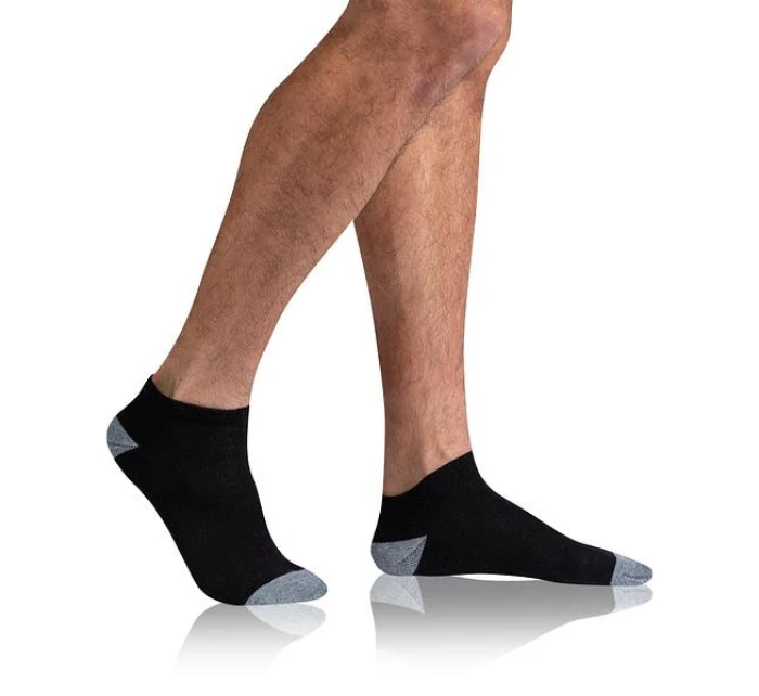 Pánské kotníkové ponožky 3 páry SPORT MEN IN-SHOE 3x - BELLINDA - černá