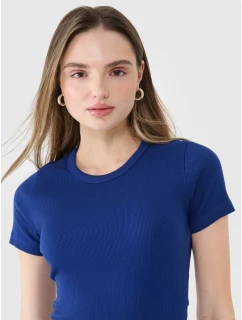 Dámské žebrované tričko model 21433280 - 4F