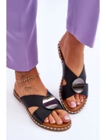 Dámské ploché podpatky černé model 21620034 - VINCEZA