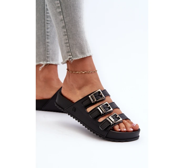 Dámské gumové pantofle model 21661679 Černé - Zaxy