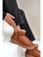 Dámské sněhule na platformě D.Franklin DFSH370010 Hnědé