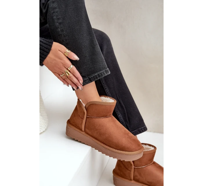 Dámské sněhule na platformě D.Franklin DFSH370010 Hnědé