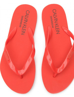 Pantofle KW0KW00395-659 oranžová - Calvin Klein