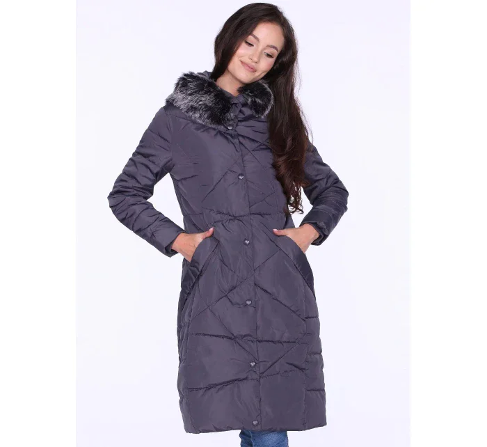 Dámský kabát BLH818025F tmavě šedý - PERSO