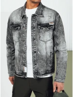 Pánská džínová bunda černá model 21974400 - Dstreet