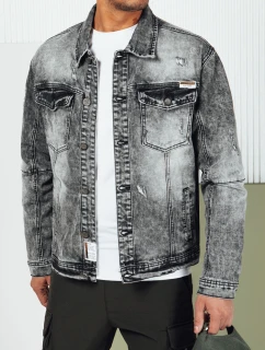 Pánská džínová bunda černá model 21974400 - Dstreet