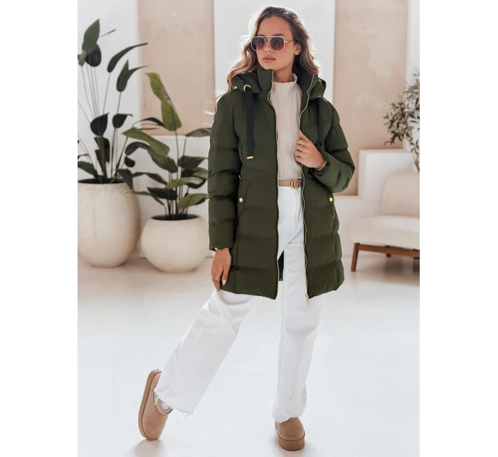 Dámská zimní bunda s kapucí GABRIELLE zelená FashionStreet TY4364